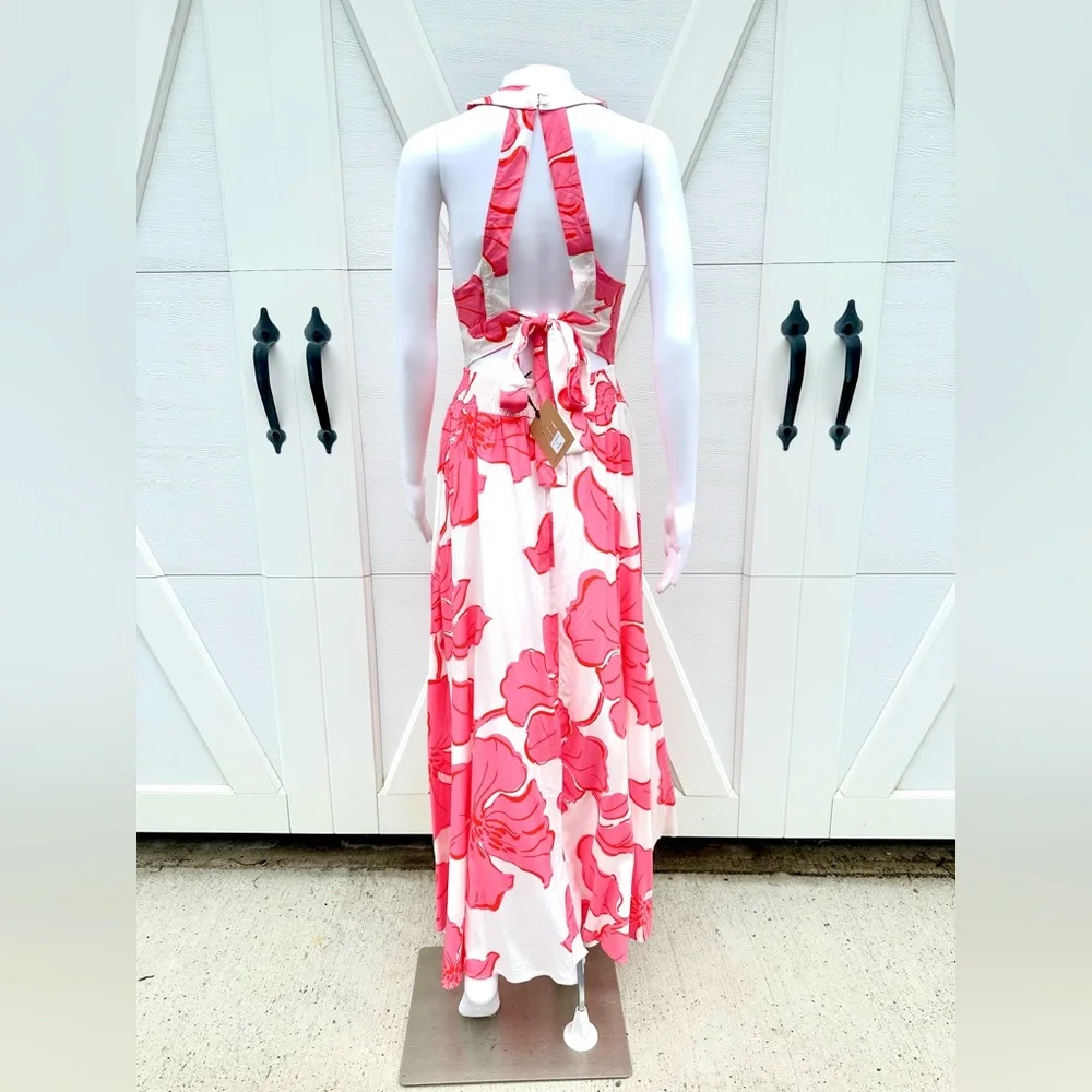 Abel The Label Anthropologie Paloma Halter Maxi Dress - Picture 2 of 3